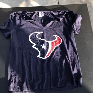 Red, white, and blue Texan’s shirt